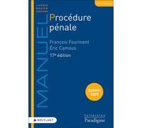 Procédure pénale - François Fourment - Bruylant - broché - Etude
