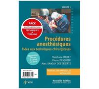 Pierre Pasquier – Pack Procédures anesthésiques Vol.1+2 – Techniques chirurgicales/terrains – Broché