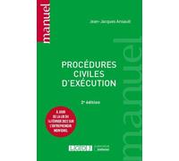 Procédures civiles d'exécution À jour de la loi du 14 février 2022 sur l'entrepreneur individuel 2022 - Jean-Jacques Ansault - Lgdj - broché - Manuel