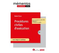 Procédures civiles d'exécution À jour des décrets de juillet 2025, Magicobus 2 et Politique de l'amiable - Natalie Fricero - Gualino Eds - broché - Etude