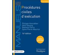 Procédures civiles d'exécution - Philippe Hoonakker - Bruylant - broché - Etude