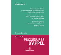 Procédures d'appel 2027/2028 4ème édition - Christophe Lhermitte - Delmas - broché - Manuel