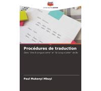 Procédures de traduction: Dans ''Une Si Longue Lettre'' et ''So Long a Letter'' de Ba
