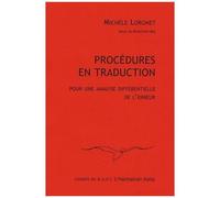 Procédures En Traduction - Pour Une Analyse Différentielle De L'erreur