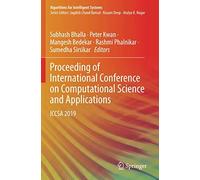 Proceeding Of International Conference On Computational Science And Applications