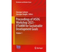 Proceedings of I4SDG Workshop 2025 - IFTOMM for Sustainable Development Goals