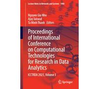 Proceedings of International Conference on Computational Technologies for Research in Data Analytics: ICCTRDA 2025, Volume 3