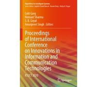 Proceedings Of International Conference On Innovations In Information And Communication Technologies