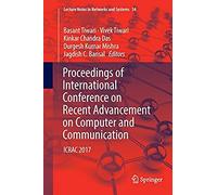 Proceedings Of International Conference On Recent Advancement On Computer And Communication