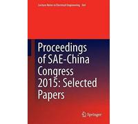Proceedings Of Sae-China Congress 2015: Selected Papers