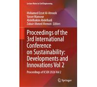 Proceedings of the 3rd International Conference on Sustainability: Developments and Innovations Vol 2: Proceedings of ICSDI 2026 Vol 2