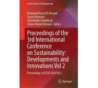 Proceedings of the 3rd International Conference on Sustainability: Developments and Innovations Vol 2: Proceedings of ICSDI 2026 Vol 2