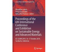 Proceedings Of The 6th International Conference And Exhibition On Sustainable Energy And Advanced Materials