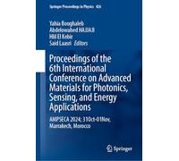 Proceedings of the 6th International Conference on Advanced Materials for Photonics, Sensing, and Energy Applications: Ampseca 2024; 31oct-01nov, Marrakech, Morocco