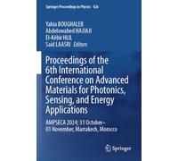 Proceedings of the 6th International Conference on Advanced Materials for Photonics, Sensing, and Energy Applications: AMPSECA 2024; 31 October-01 November, Marrakech, Morocco
