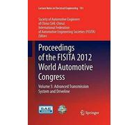 Proceedings Of The Fisita 2012 World Automotive Congress