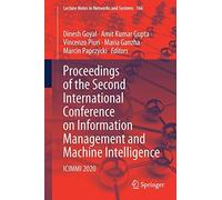 Proceedings Of The Second International Conference On Information Management And Machine Intelligence