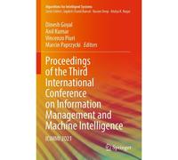 Proceedings Of The Third International Conference On Information Management And Machine Intelligence