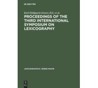 Proceedings Of The Third International Symposium On Lexicography