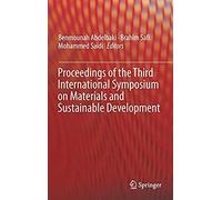 Proceedings Of The Third International Symposium On Materials And Sustainable Development