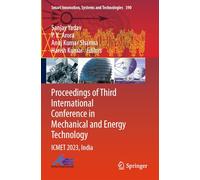 Proceedings of Third International Conference in Mechanical and Energy Technology: ICMET 2023, India