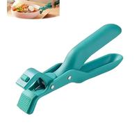 Proceedingt Bowl Clip, Multi-Purpose Anti-Scald Bowl Holder Clip for Kitchen, Silicone Non-slip Heat Insulation Anti-Scald Clips, For Pots, Bowls, Plates and Cast Lron Pots (Green)