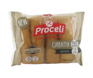 Proceli Gluten Free Experts Ciabatta Rustica Pièces 2x60g