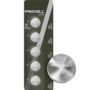 Procell 2032 Pile Bouton Lithium 3V Pack de 5 CR2032