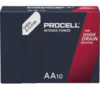 10 Piles Alcalines AA / LR6 Duracell Procell Intense