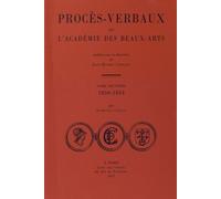 Procès-Verbaux De L'académie Des Beaux-Arts - Tome 9, 1850-1854