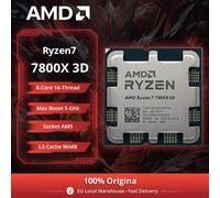 AMD Processeur Ryzen 7 7800X3D – 4.2/5 GHz, 8 cœurs, 104M, 120W, AM5