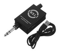 Processeur Audio Microphone Mini Anti Larsen pour Réunions et Bureaux | Boîtier Portable Noir, Alimentation Usb, Câble Type C 1 Mètre et Manuel Inclus