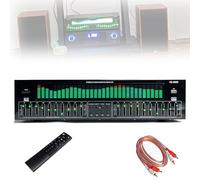Processeur audio numérique à spectre dynamique avec télécommande et Bluetooth - Égaliseur d'égaliseur professionnel pour home studio et amélioration du son en direct