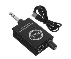 Processeur Audio Portable Fbx1.1 pour Microphone, Suppression de Larsen | USB Alimenté, Interface Audio, Usage en Salles de Réunion et Installations Fixes, Câble Type-c Noir et Notice