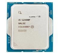 Processeur CPU c-Ore i5 12400F 2.5GHz 6-c-Ore 12 Threads 10NM L3 = 18M 65W LGA 1700 Pas de Refroidisseur