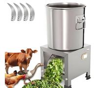 Processeur d'alimentation pour volaille 1000 W, hachoir électrique commercial avec 4 lames, sortie 100-120 kg/h pour aliments animaux, légumes, céréales - Performance robuste