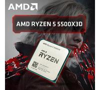 Processeur de bureau AMD Ryzen 5 5500X3D 6 cœurs, 12 threads - Technologie 3D V-Cache, jusqu'à 4,2 GHz, socket AM4 - Haute performance pour le gaming