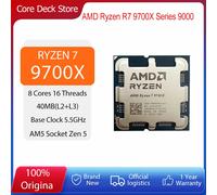 Processeur de bureau AMD Ryzen 7 9700X, 8 cœurs, 40 Mo de cache, 4 nm, socket AM5, 65 W (refroidisseur non inclus)
