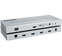 Processeur de mur vidéo rotatif 4K UHD, 4 sorties HDMI haute qualité à faible latence, compatible HDMI/DVI, rotation à 90-180-270°, assemblage vertical 2x2/1x3/1x4 pour la surveillance, le commerce et