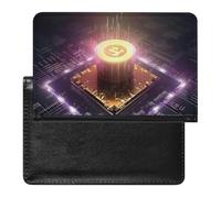 Processeur informatique avec couverture de passeport magique avec blocage RFID - Porte-carte d'identité sécurisé pour passeport, tickets, cartes de crédit, style, taille unique, Style :, Taille unique