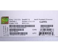 Processeur Intel Pentium G6951 2.80 GHz - Socket H LGA-1156 (Bx80616g6951)
