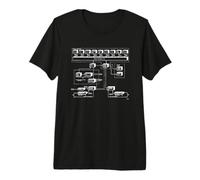 Processeur Vintage Cyber Central CPU 170 Diagramme des années 70 T-Shirt Haut de Gamme