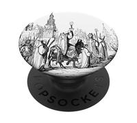 Procession eucharistique du Dimanche des Rameaux Prêtre catholique Pâques PopSockets PopGrip Adhésif