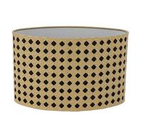 Processus De Gravure Sur Métal Grand Abat-jour, Abat-jour De Forme Ovale En Métal Creux Sculpté Compatible Avec Tambour De Calibre E27 E14 Pour Lampe De Table Et Lampadaire(jaune)