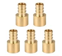 Processus d'installation simplifié avec adaptateurs de sueur femelle PEX B en laiton compatibles avec les systèmes de bague à sertir et de serrage dans l'emballage (10 pièces)