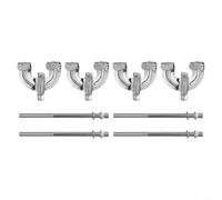 Processus d'installation simplifié, lot complet de 4 griffes de grosse caisse et tiges de tension disponibles