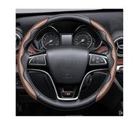 Processus Fibre Carbone Protection Volant Segmentée pour BMW 6er Gran Turismo GT / 4 (IV) G32 I 2017-2020, Respirant Microfibre Cuir Couvre Volant Accessoires de Volant,Brown