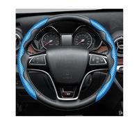 Processus Fibre Carbone Protection Volant Segmentée pour BMW 6er Gran Turismo GT / 4 (IV) G32 I 2017-2020, Respirant Microfibre Cuir Couvre Volant Accessoires de Volant,Blue