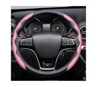 Processus Fibre Carbone Protection Volant Segmentée pour VW Golf Sportsvan AM I 2014-2020 -, Respirant Microfibre Cuir Couvre Volant Accessoires de Volant,Pink