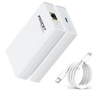 PROCET Convertisseur PoE vers USB C, Gigabit 60 W, IEEE802.3bt PoE USB C et adaptateur réseau Ethernet 100 Mbps pour Echo Hub, assistant domestique, tablette, iPad, ordinateur portable, affichage